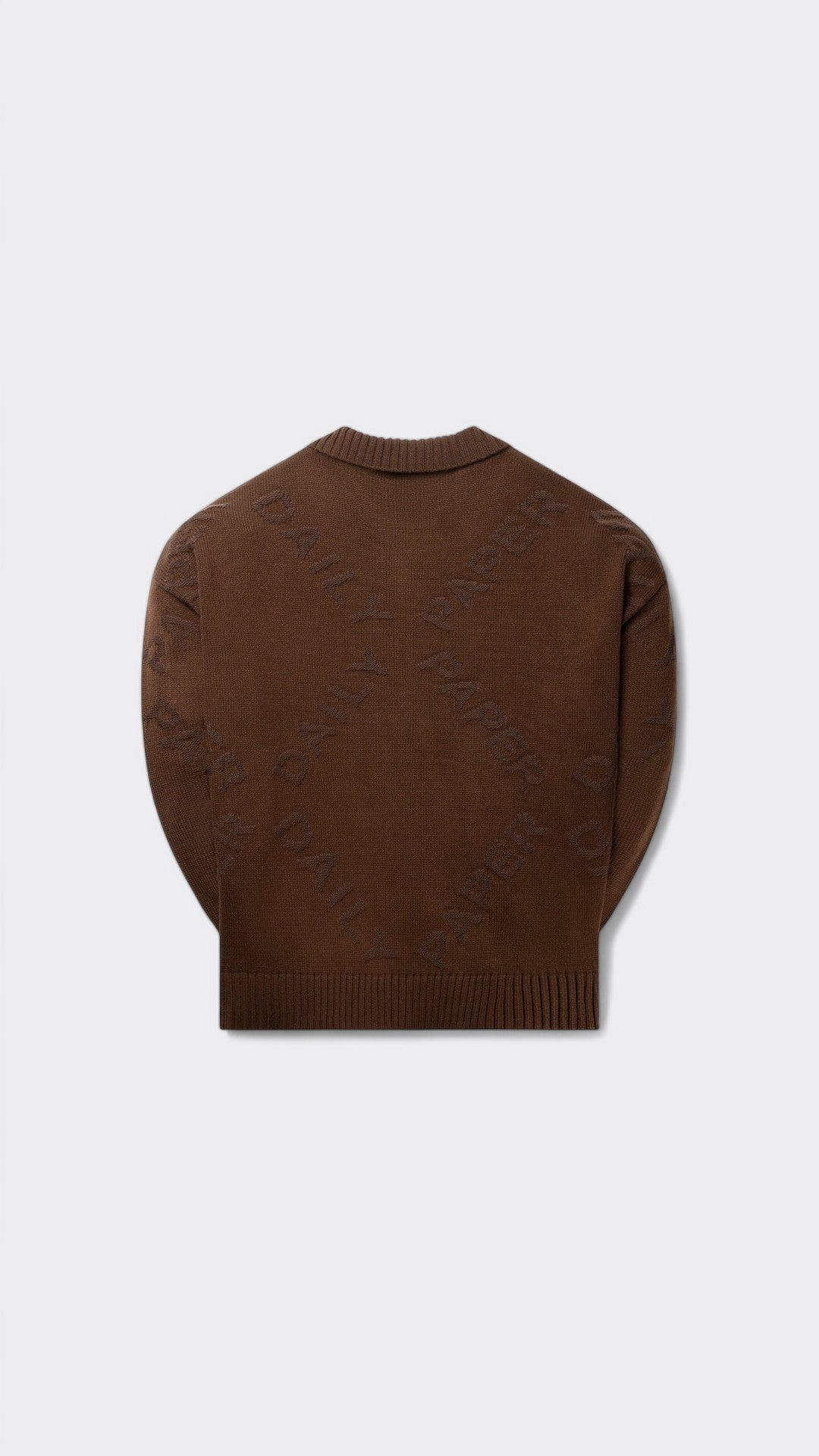 Brown Diamond Knit Sweater