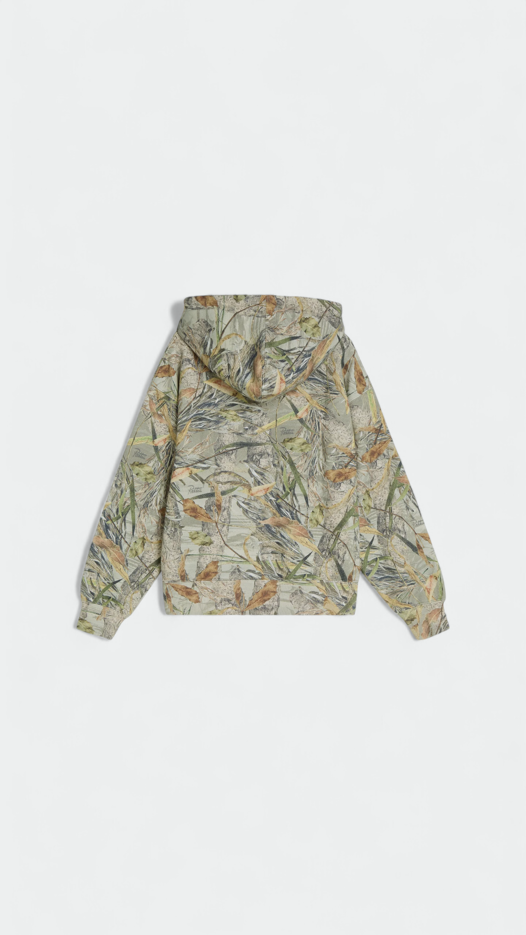 Nature Print Boxy Hooded Sweater