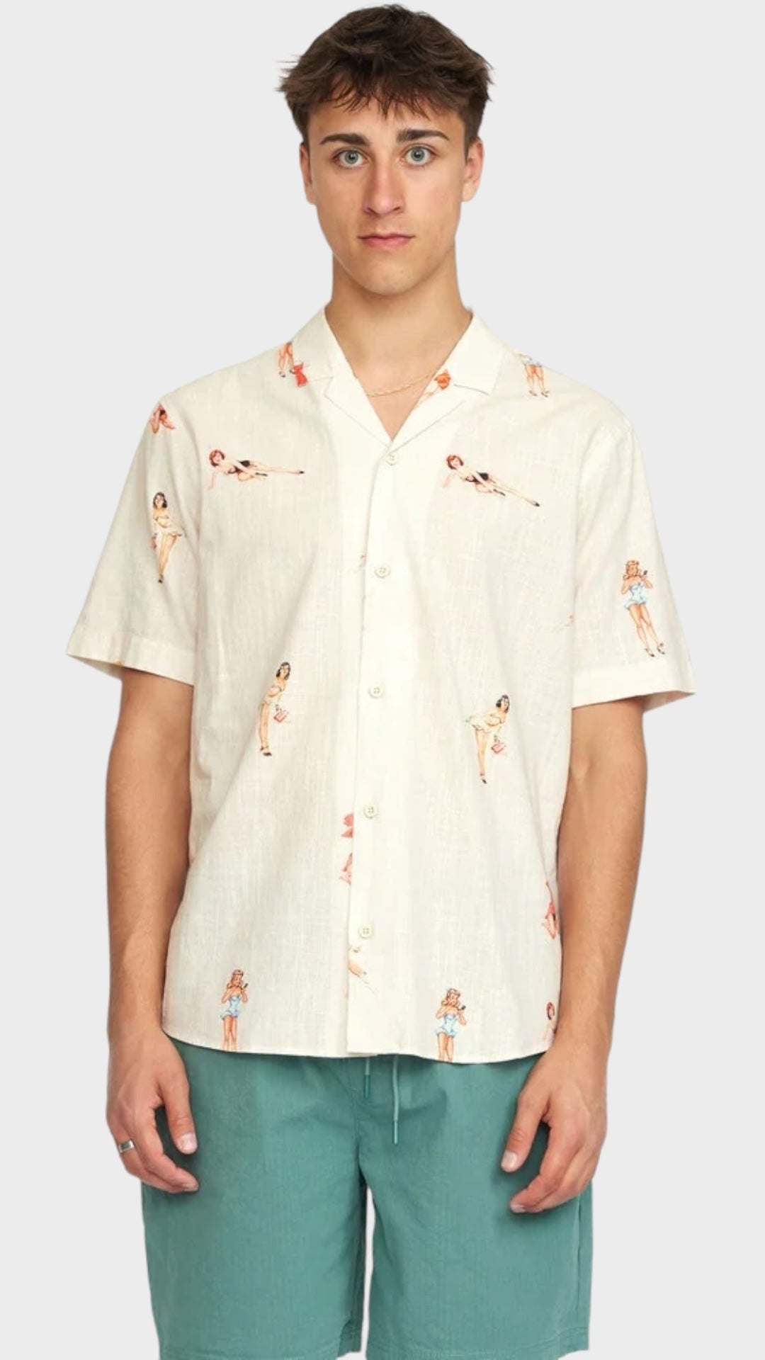 Short-sleeved Cuban Shirt