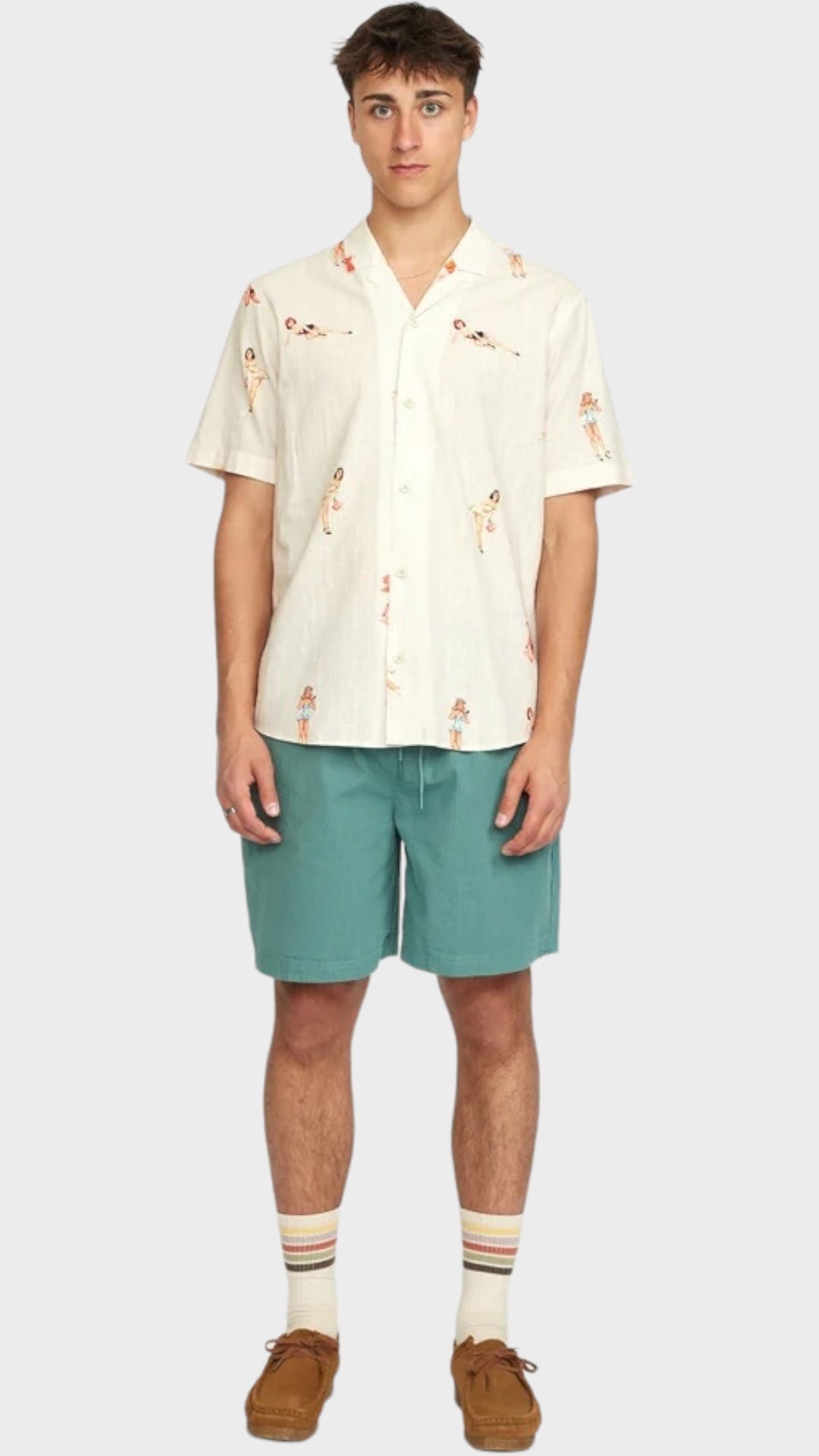 Short-sleeved Cuban Shirt