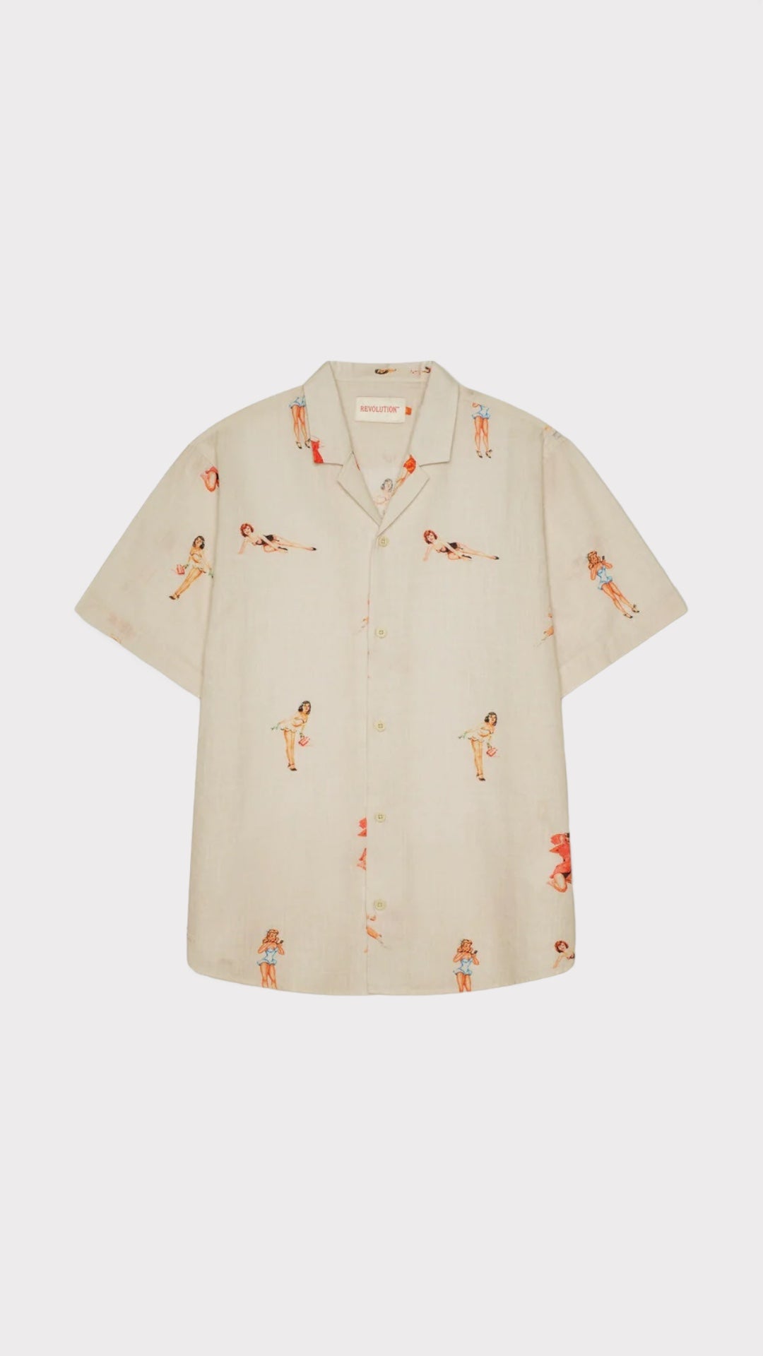 Short-sleeved Cuban Shirt