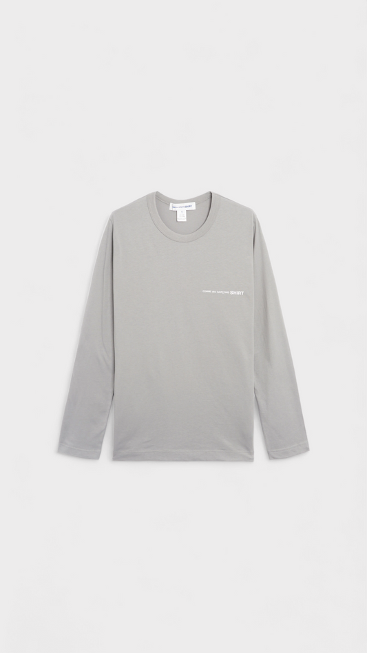 Comme Des Garçons Shirt Logo Men's Long Sleeve T-Shirt